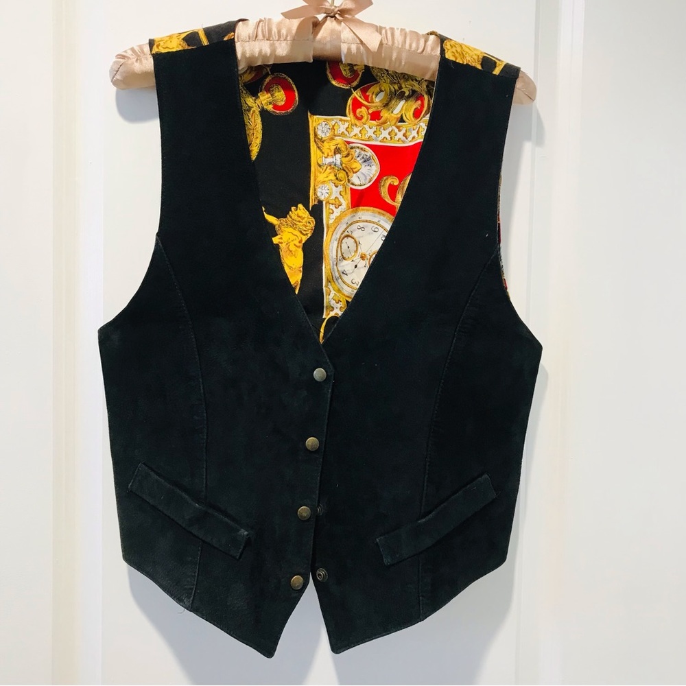Genuine Leather Vintage Designer Vest
